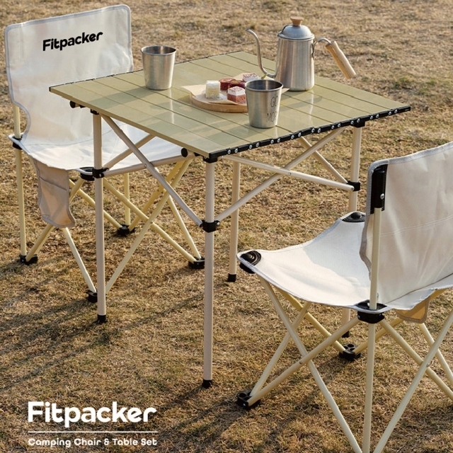피트팩커 캠핑용 의자&테이블 2인 세트