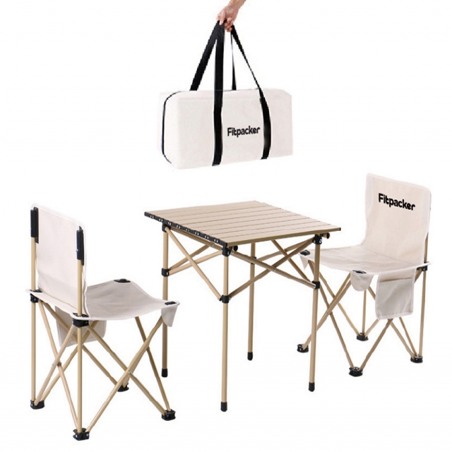 피트팩커 캠핑용 의자&테이블 2인 세트